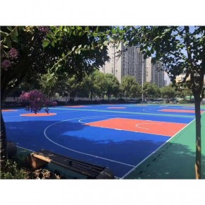 池州硅pu厂家 球场翻新材料厂家塑胶球场建设