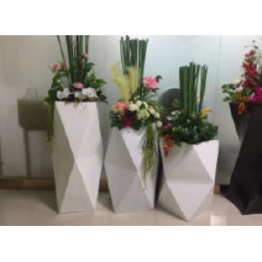 玻璃钢花盆户外花池圆形落地大花钵种绿植花箱